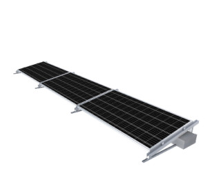 flat roof solar mount solution